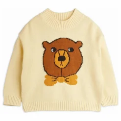 Pull Ours Intarsia Coton Bio | Ecru