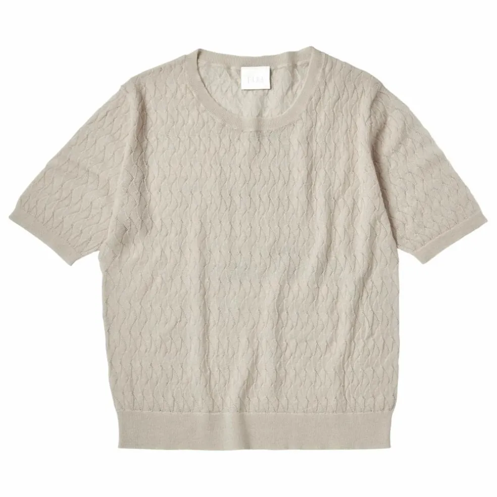 Pull Pointelle Maille Fine Laine Mérinos - Collection Femme | Ecru