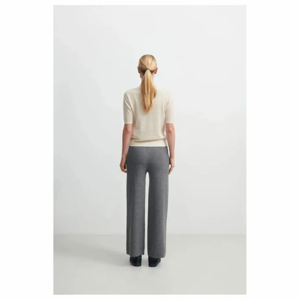 Pull Pointelle Maille Fine Laine Mérinos - Collection Femme | Ecru