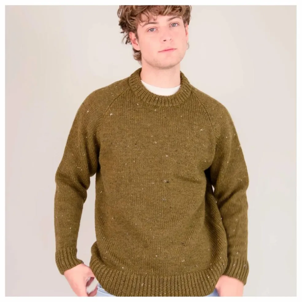 Pull Raglan Chunky Laine | Khaki