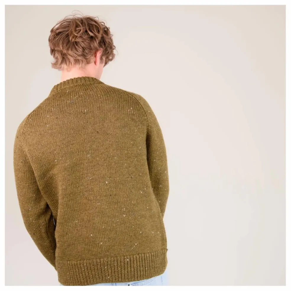 Pull Raglan Chunky Laine | Khaki