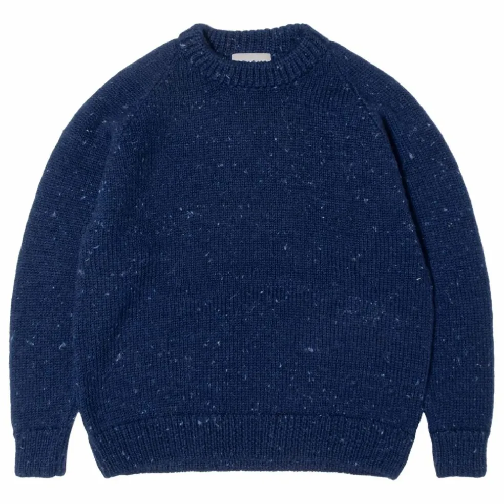 Pull Raglan Chunky Laine | Bleu foncé