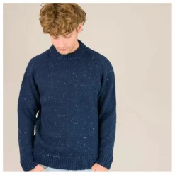 Pull Raglan Chunky Laine | Bleu foncé