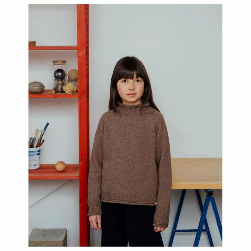 Pull Raglan Laine | Marron