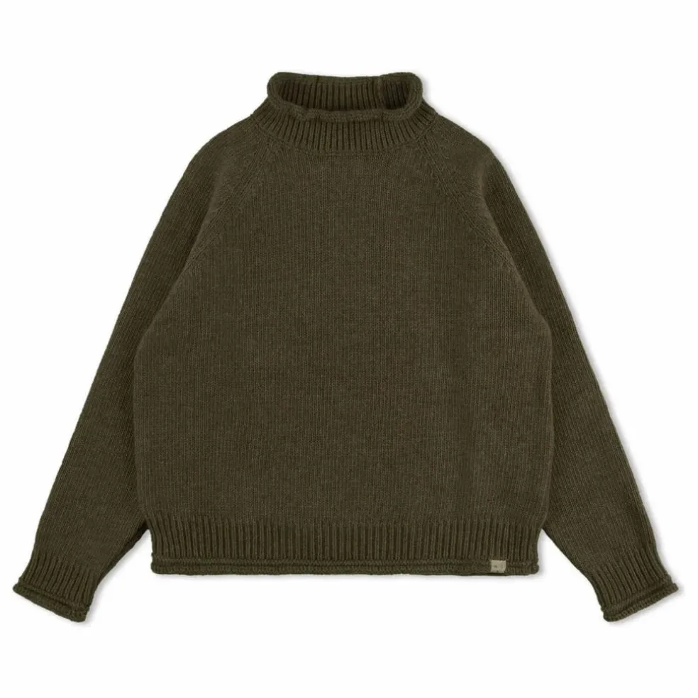 Pull Raglan Laine | Vert kaki