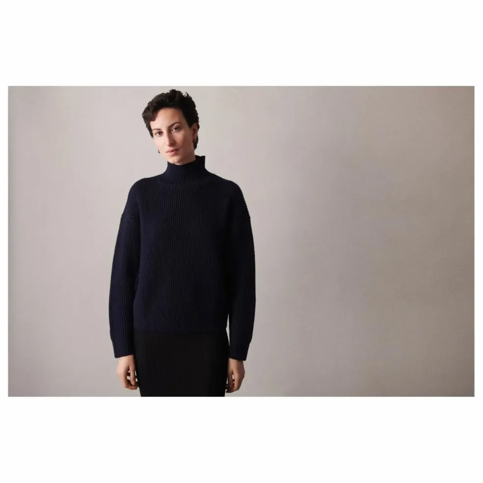 Pull Raw Laine - Collection Femme | Bleu marine