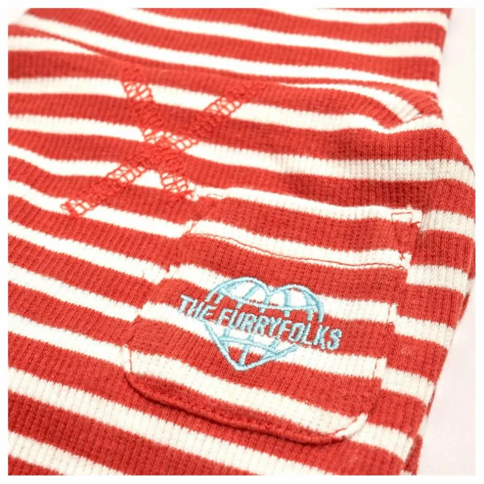 Pull rayé | Rouge