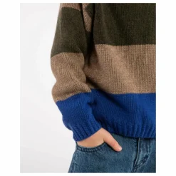 Pull Rayé Laine | Bleu