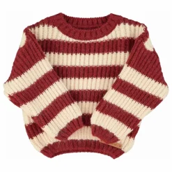 Pull Rayé Laine | Bordeaux