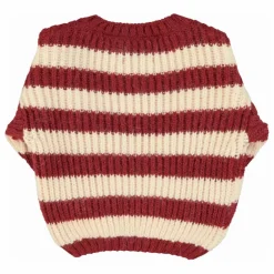 Pull Rayé Laine | Bordeaux
