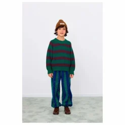 Pull Rayé Laine | Vert