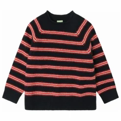 Pull Rayé Laine d'Agneau | Bleu marine