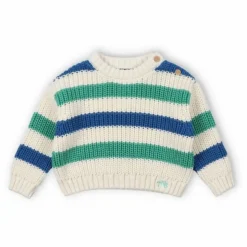 Pull Rayures Leto Baby Coton Bio | Bleu marine