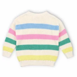 Pull Rayures Leto Coton Bio | Ecru