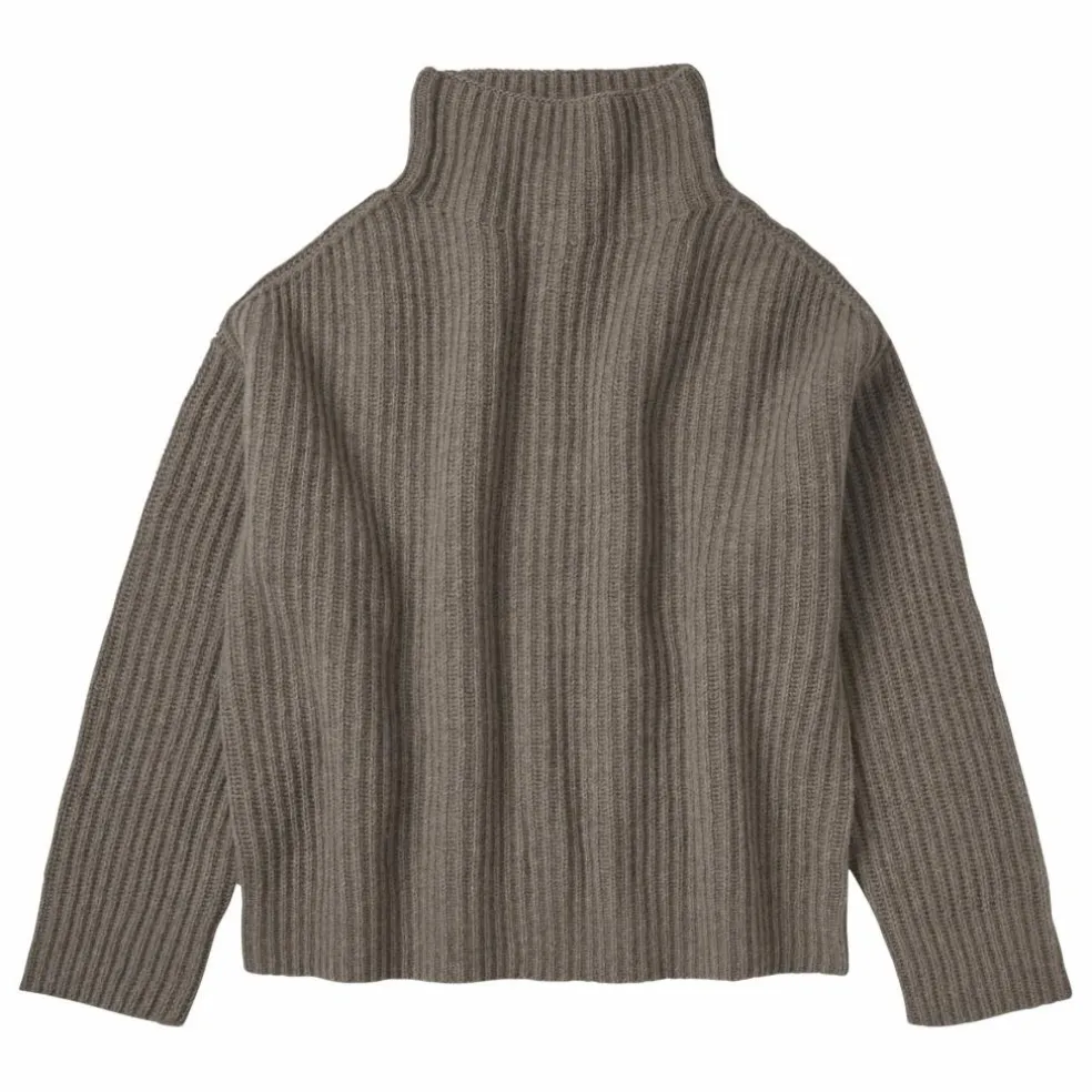 Pull Rib Laine d'Agneau - Collection Femme | Beige