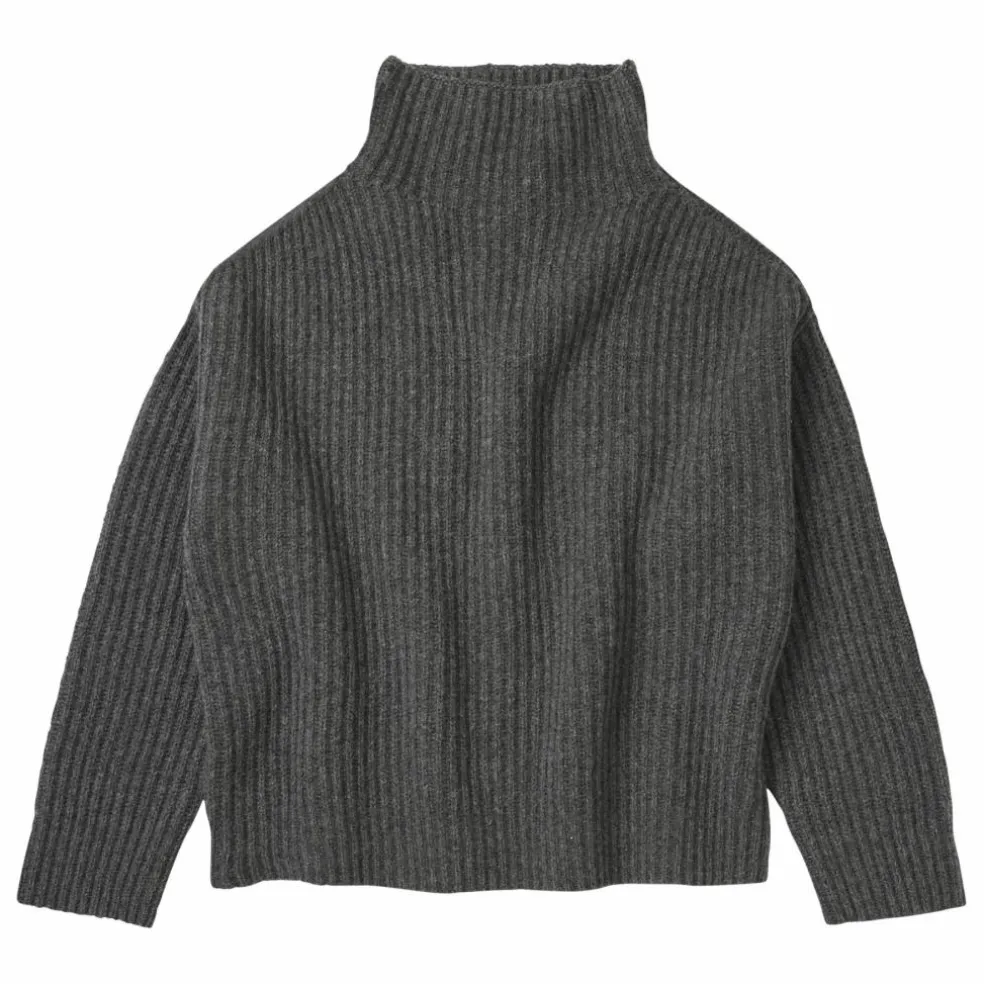 Pull Rib Laine d'Agneau - Collection Femme | Gris