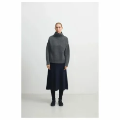 Pull Rib Laine d'Agneau - Collection Femme | Gris