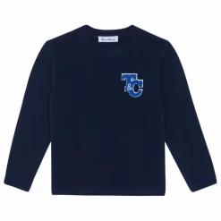 Pull Robot Laine | Bleu marine