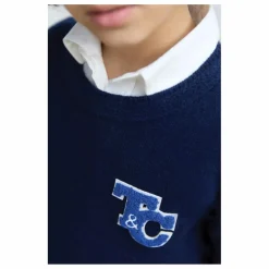Pull Robot Laine | Bleu marine
