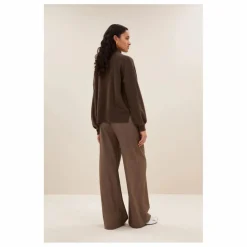 Pull Samm Laine Mérinos | Marron