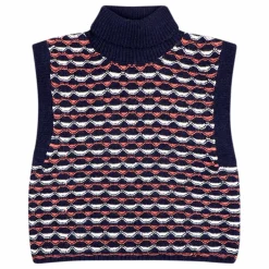 Pull Sans Manche Baby Alpaga Elena | Bleu marine