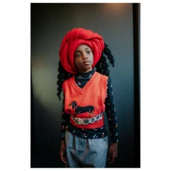 Pull Sans Manches Chien | Orange