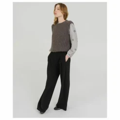 Pull Sans Manches Djoan Alpaga | Gris anthracite