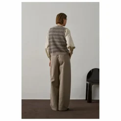 Pull Sans Manches Fiesta Laine Mérinos | Marron