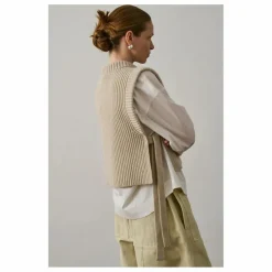Pull Sans Manches Firmus Laine Mérinos | Ecru chiné