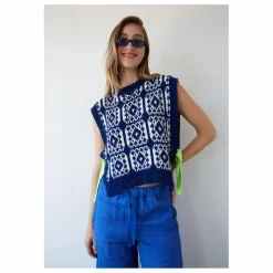Pull Sans Manches Gusto | Bleu marine