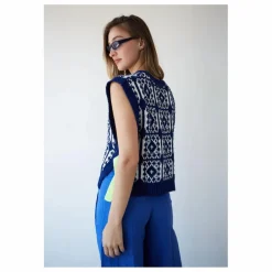 Pull Sans Manches Gusto | Bleu marine