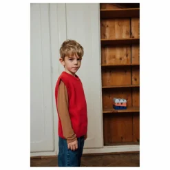 Pull Sans Manches Laine | Rouge