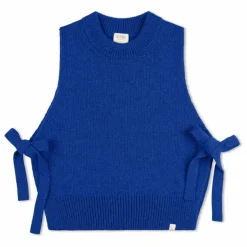 Pull Sans Manches Laine | Bleu