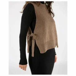 Pull Sans Manches Laine | Taupe