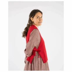 Pull Sans Manches Laine | Rouge