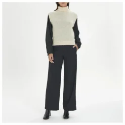 Pull Sans Manches Laine Vierge et Mohair | Ecru