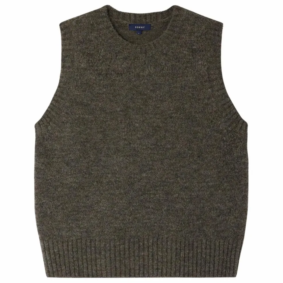 Pull Sans Manches Namaste | Gris chiné