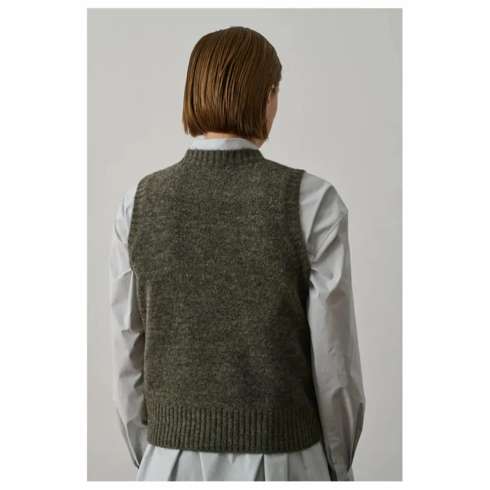 Pull Sans Manches Namaste | Gris chiné