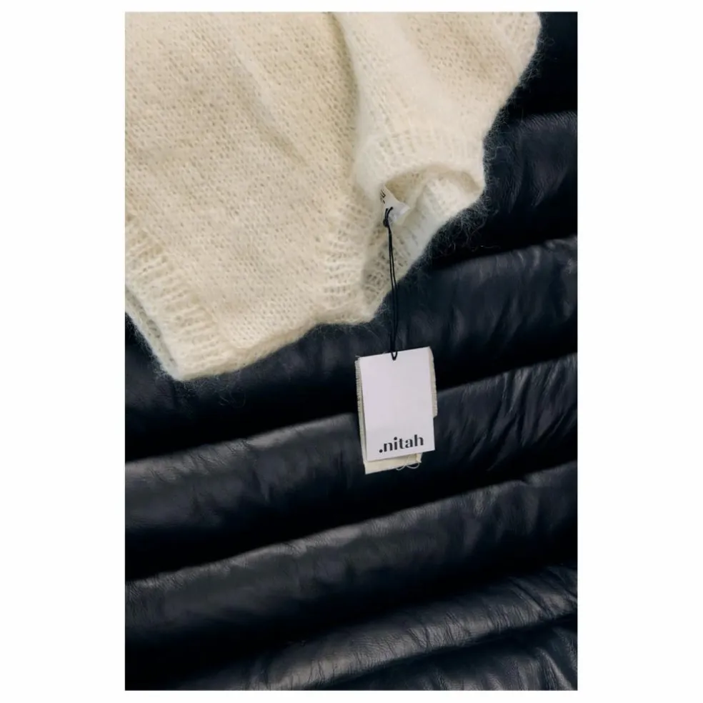 Pull Sans Manches Yasmine Mohair | Blanc