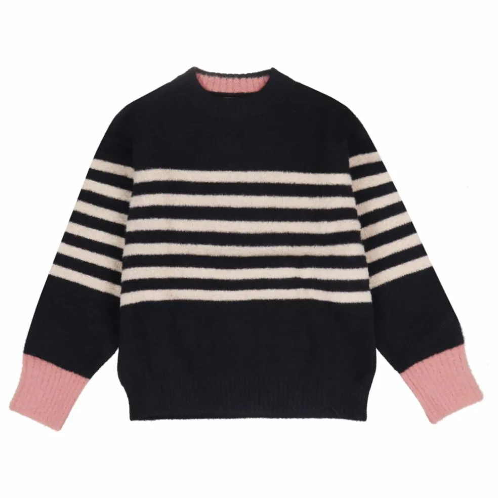 Pull Sante Rayé | Bleu nuit