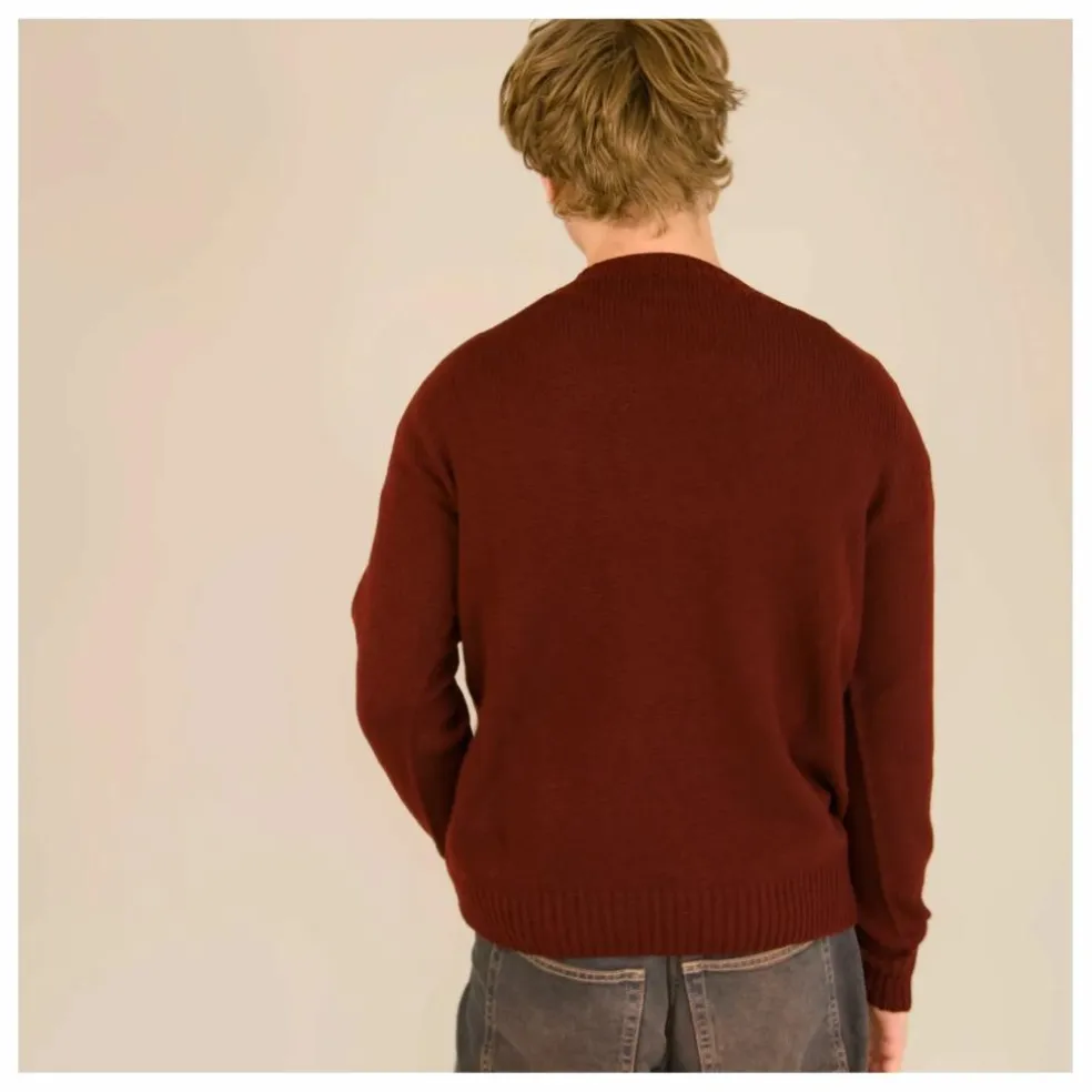 Pull Seamless Laine | Bordeaux