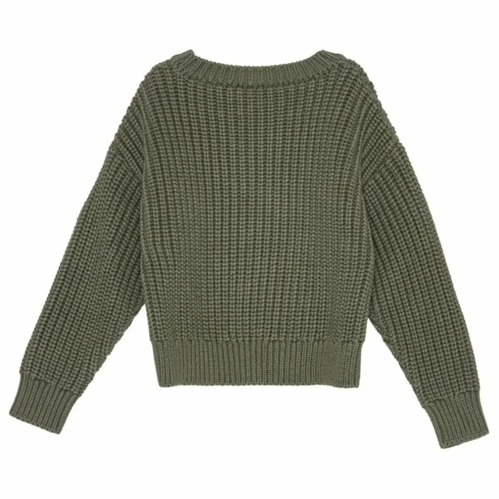 Pull Sienna Coton Bio | Vert kaki