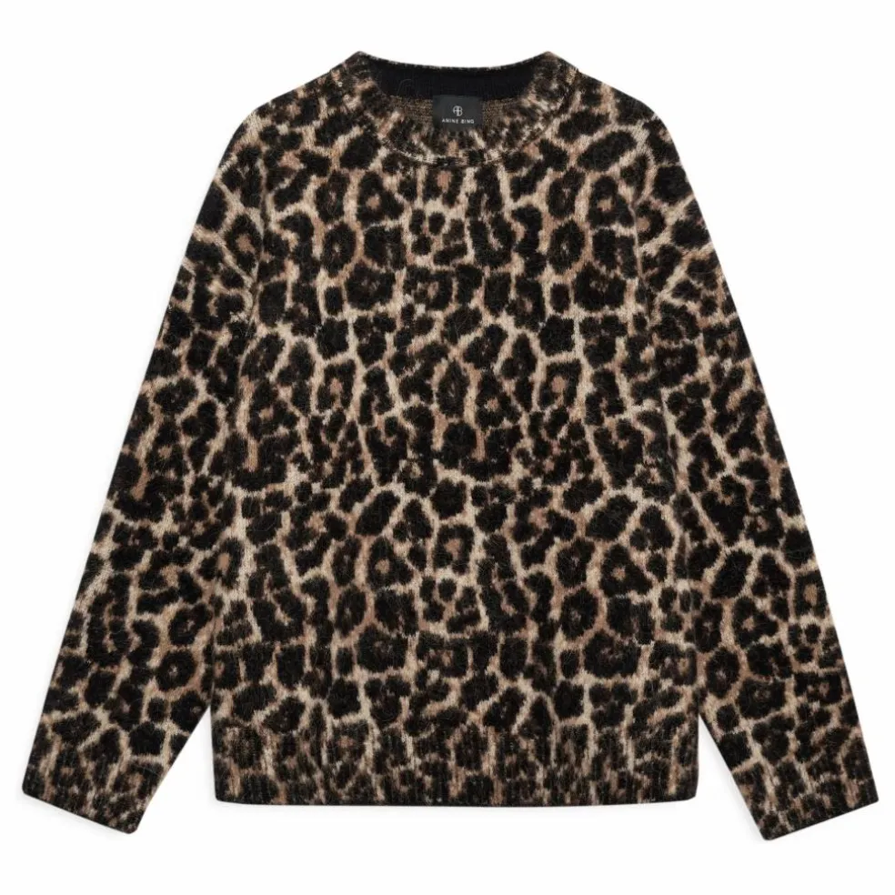 Pull Sydney Léopard Laine et Alpaga | Marron