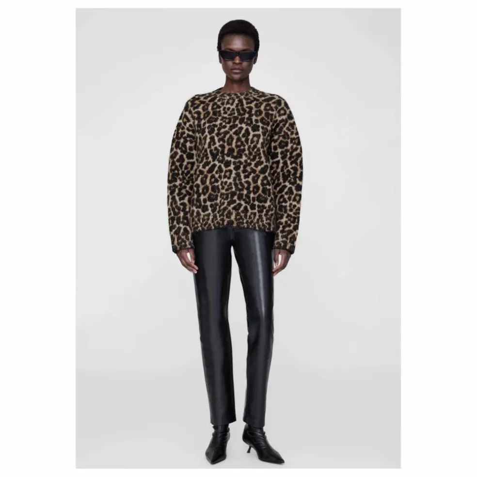 Pull Sydney Léopard Laine et Alpaga | Marron