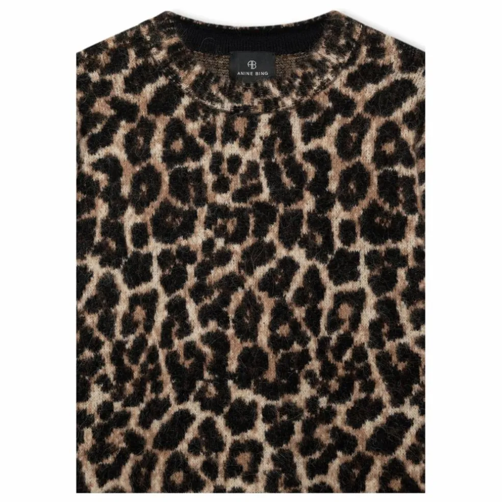 Pull Sydney Léopard Laine et Alpaga | Marron