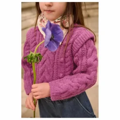 Pull Torsadé Anikalia Laine | Framboise