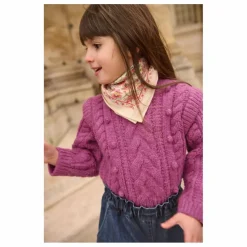 Pull Torsadé Anikalia Laine | Framboise