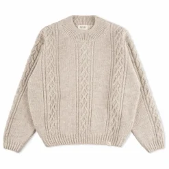 Pull Torsadé Laine | Grège