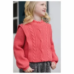 Pull Torsades Laine | Corail