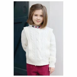 Pull Torsades Laine | Nacre